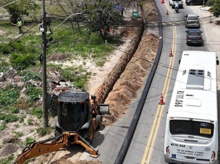 Obras da Prolagos ampliam abastecimento de água em Arraial do Cabo