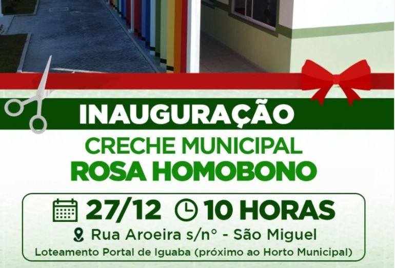 Secretaria de Educação de Iguaba Grande inaugura nova unidade de ensino no bairro São Miguel, com atendimento integral