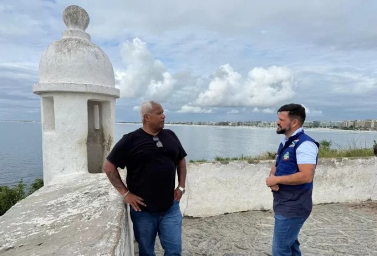 Forte São Mateus, em Cabo Frio, recebe inspeção técnica detalhada