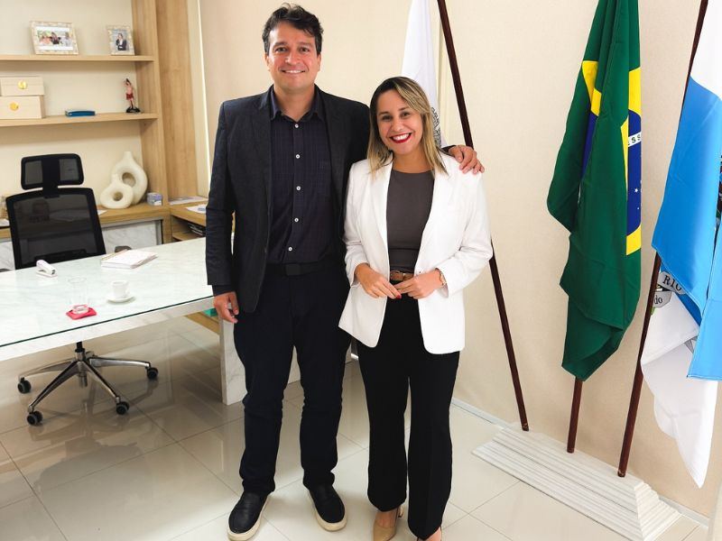 Deputado estadual de Saquarema faz visita à prefeita de Araruama, Daniela Soares