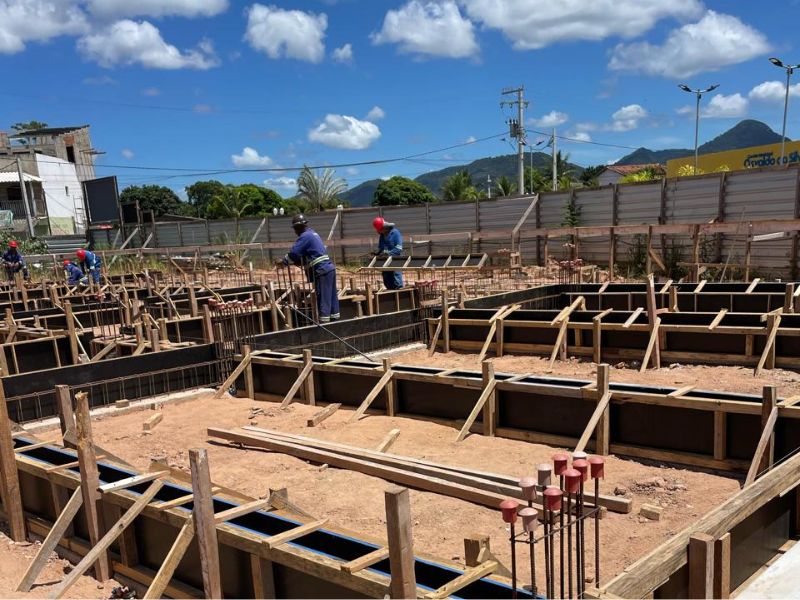 Saquarema avança em obras de construção do Complexo Educacional de Bonsucesso