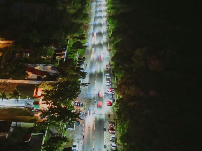 Prefeitura de Araruama e Governo do Estado inauguram nova iluminação de LED da RJ-102