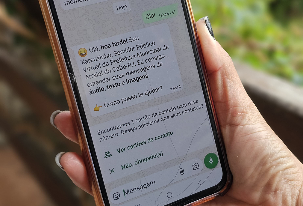 Prefeitura de Arraial do Cabo amplia serviços com assistente virtual no WhatsApp