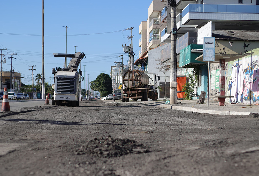 Prefeitura e Governo do Estado seguem com obras em vias principais de Cabo Frio