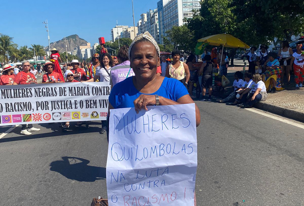 O município de Cabo Frio integra mobilização por justiça racial em Copacabana