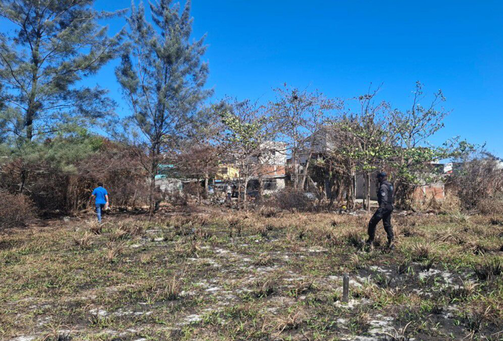 Queimada ilegal é identificada durante vistoria em Cabo Frio