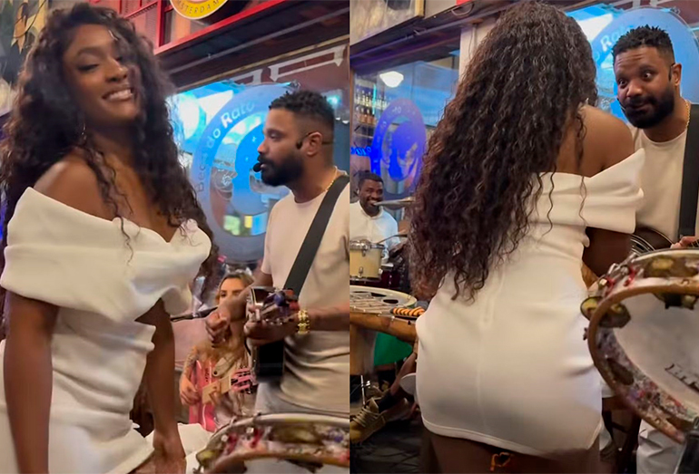 Arlindinho confirma que está conhecendo melhor Érika Januza